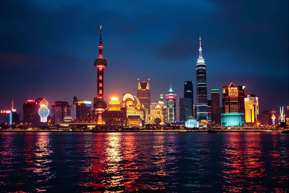 上海城市夜景,爱情发生的地方